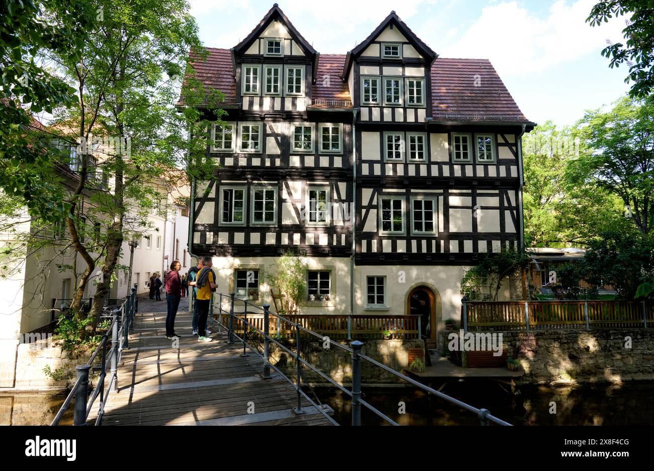 Historische Häuser in der Altstadt von Erfurt. Veröffentlichungen nur für redaktionelle Zwecke. Foto: FotoPrensa Stockfoto