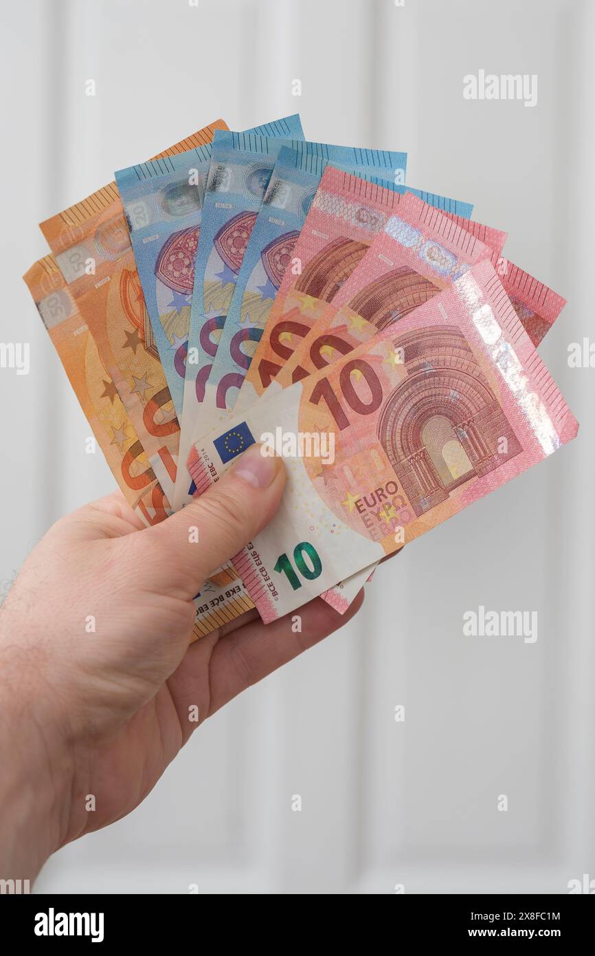 Euro-Banknoten Stockfoto