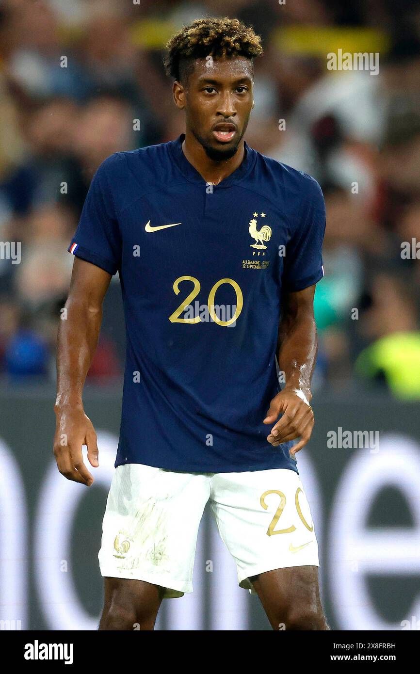 Signal-Iduna Park, Deutschland Fussball, Fußball, Männer, Männer Länderspiel, Friendly Match Deutschland - Frankreich 2-1 12.09.2023 Kingsley COMAN (FRA) Foto: Norbert Schmidt, Düsseldorf Stockfoto