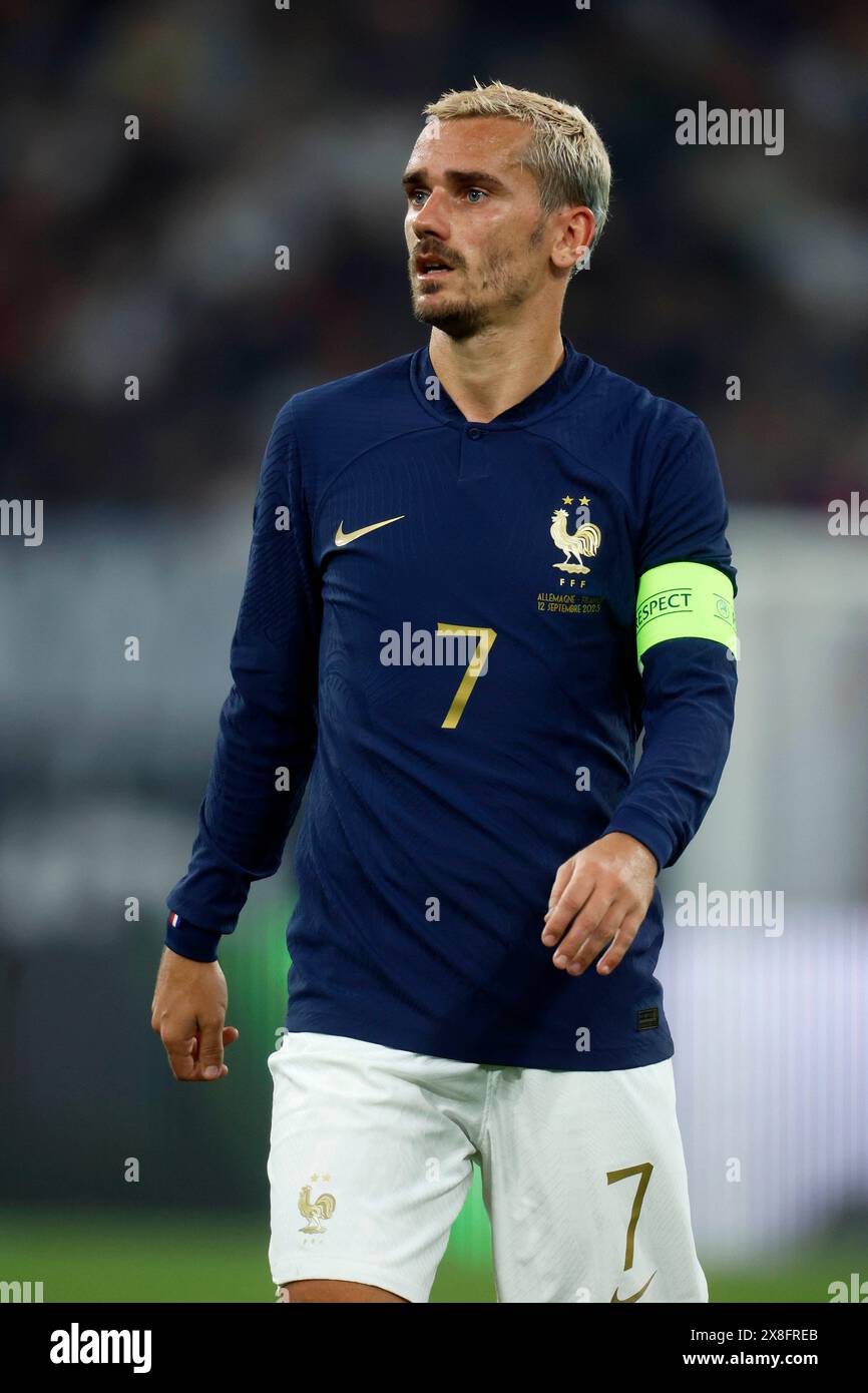 Signal-Iduna Park, Deutschland Fussball, Fußball, Männer, Männer Länderspiel, Friendly Match Deutschland - Frankreich 2-1 12.09.2023 Antoine GRIEZMANN (FRA) Foto: Norbert Schmidt, Düsseldorf Stockfoto