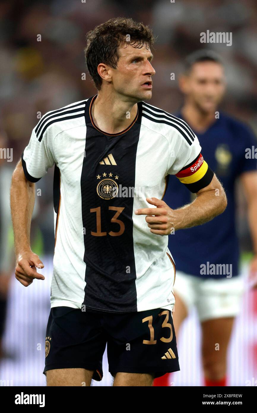 Signal-Iduna Park, Deutschland Fussball, Fußball, Männer, Männer Länderspiel, Friendly Match Deutschland - Frankreich 2-1 12.09.2023 Thomas MÜLLER (DE) Foto: Norbert Schmidt, Düsseldorf Stockfoto