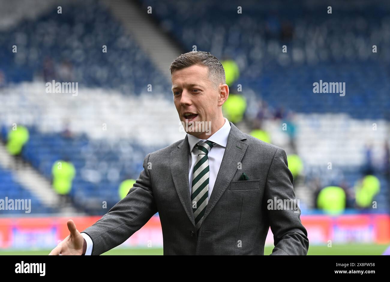 Hampden Park. Glasgow. Schottland, Großbritannien. Mai 2024. Celtic vs Rangers Scottish Cup Finale. Callum McGregor Captain of Celtic Credit: eric mccowat/Alamy Live News Stockfoto