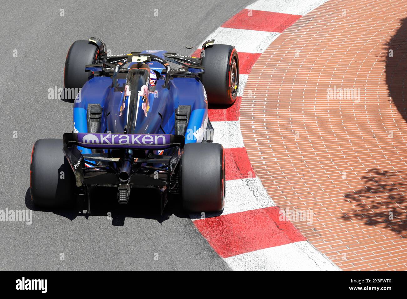 Monte Carlo, Fürstentum Monaco. Mai 2024. Formel 1 Grand Prix de Monaco auf dem Circuit de Monaco in Monte Carlo. Im Bild: Logan Sargeant (USA) von Williams Racing in Williams FW46 während der dritten Trainingseinheit © Piotr Zajac/Alamy Live News Stockfoto