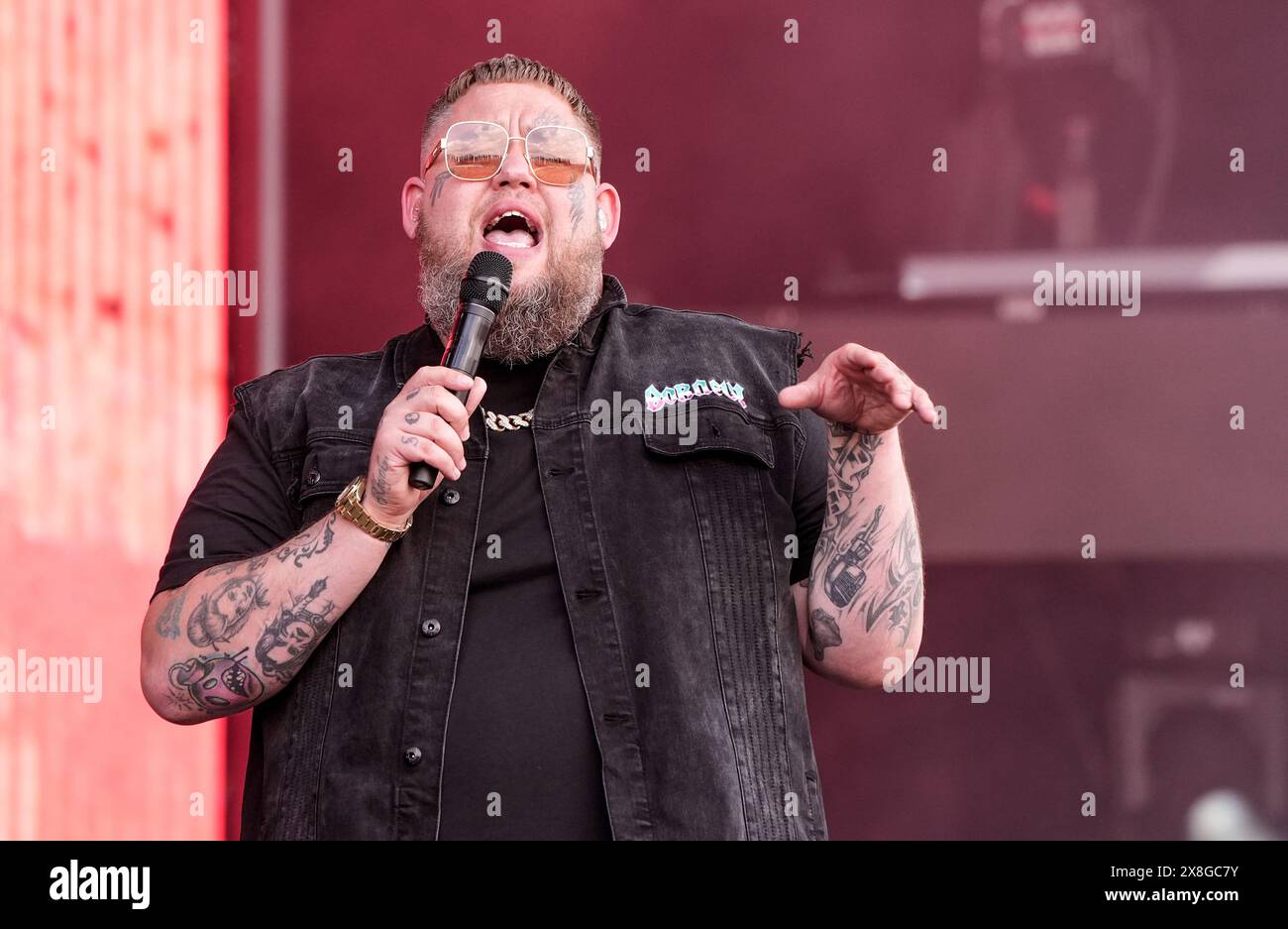 Rag'n'Bone man beim BBC Radio 1 Big Weekend im Stockwood Park, Luton. Bilddatum: Samstag, 25. Mai 2024. Stockfoto