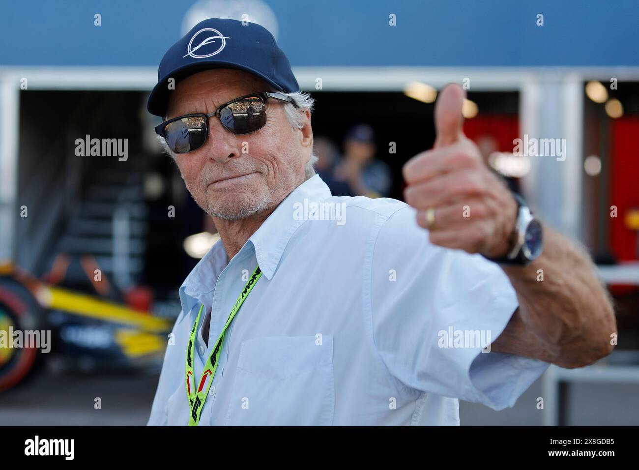 Monte Carlo, Fürstentum Monaco. Mai 2024. Formel 1 Grand Prix de Monaco auf dem Circuit de Monaco in Monte Carlo. Im Bild: Schauspieler Michael Douglas © Piotr Zajac/Alamy Live News Stockfoto