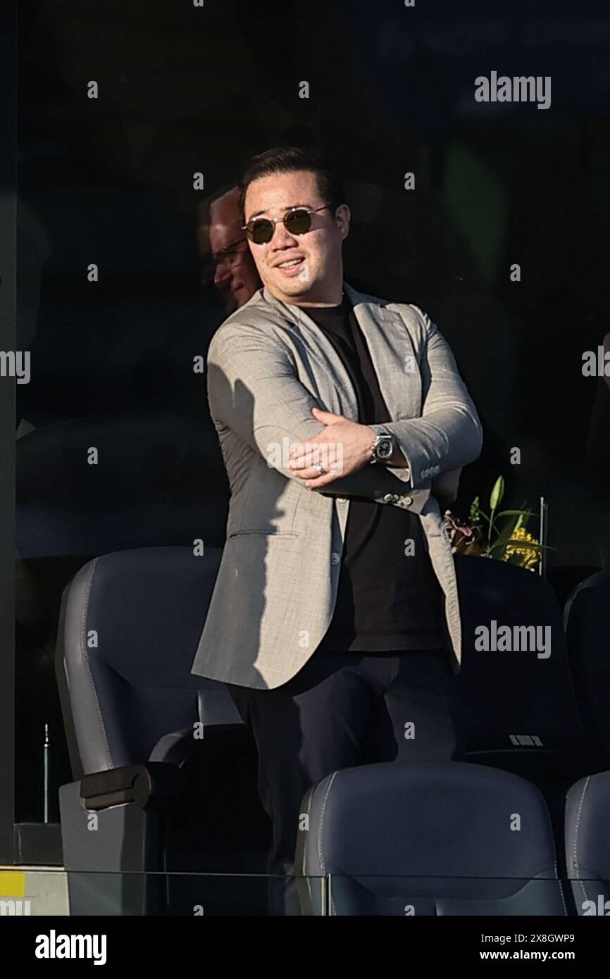 Leuven, Belgien. Mai 2024. Aiyawatt Srivaddhanaprabha, Vorsitzender der OHL, wurde am Samstag, den 25. Mai 2024, in Leuven, am 10. Tag (von 10), dem letzten Tag der Europa-Play-offs der ersten Liga der Jupiler Pro League 2023-2024, gezeigt. BELGA FOTO BRUNO FAHY Credit: Belga News Agency/Alamy Live News Stockfoto