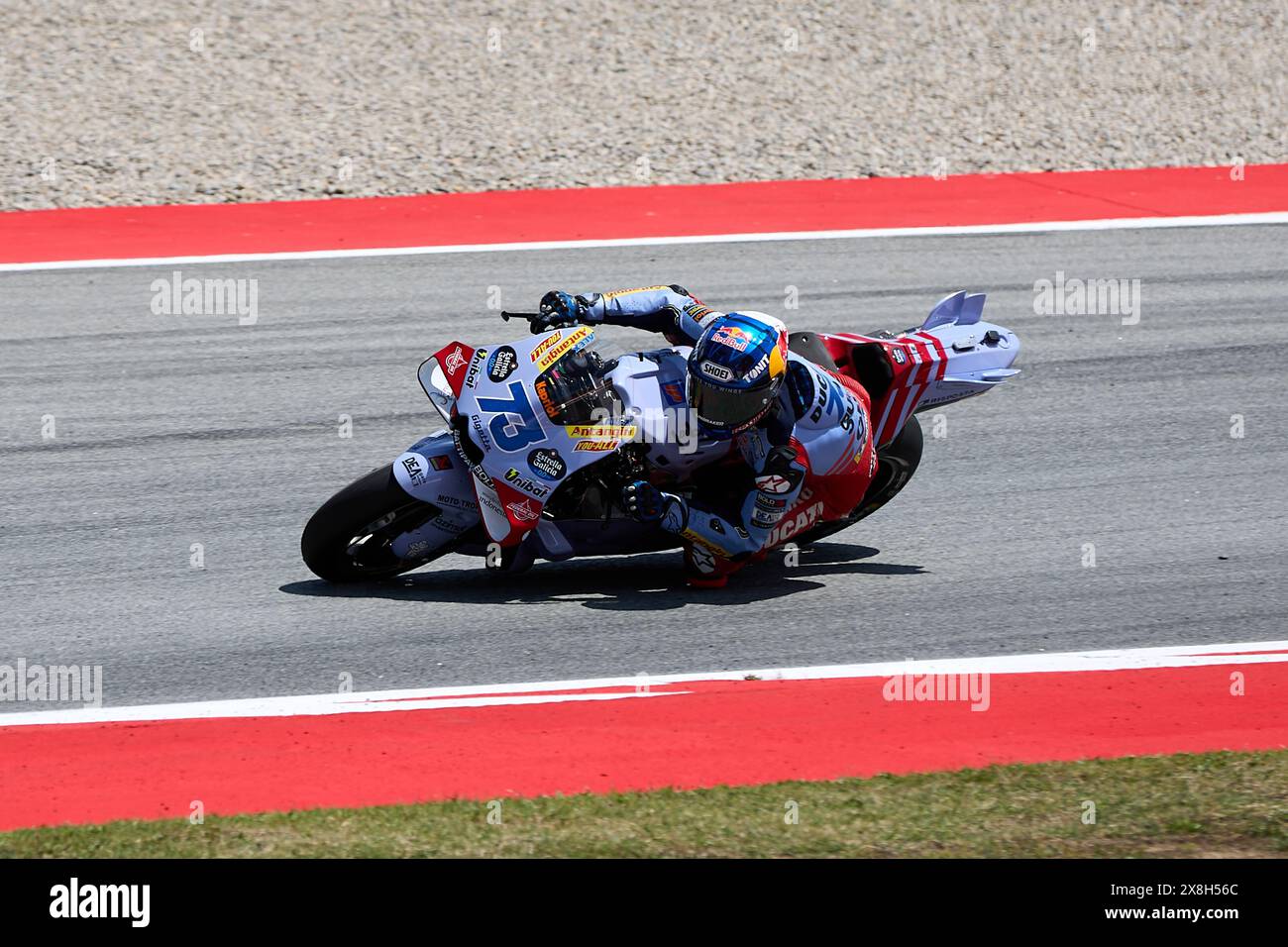 Barcelona, Spanien. Mai 2024. Alex Marquez aus spanien von Gresini Racing MotoGP Team mit Ducati während des Tissot Sprint Rennens der MotoGP Gran Premi Energi Monster de Catalunya 2024 auf dem Circuit de Barcelona-Catalunya in Barcelona. Quelle: DAX Images/Alamy Live News Stockfoto