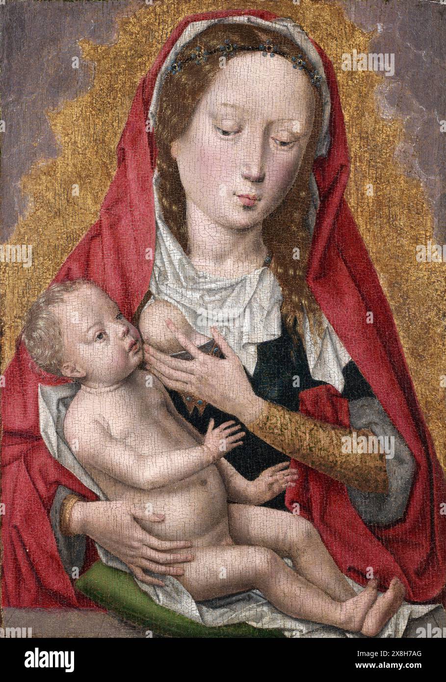 Jungfrau und Kind. Workshop von Hans Memling. c. 1470-80. Stockfoto