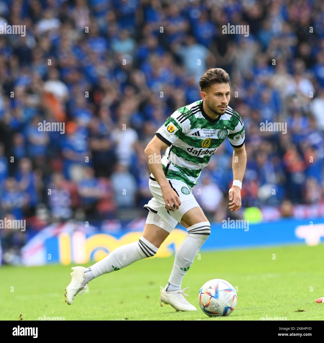 Hampden Park. Glasgow. Schottland, Großbritannien. Mai 2024. Celtic vs Rangers Scottish Cup Finale. Nicolas KŸhn von Celtic Credit: eric mccowat/Alamy Live News Stockfoto