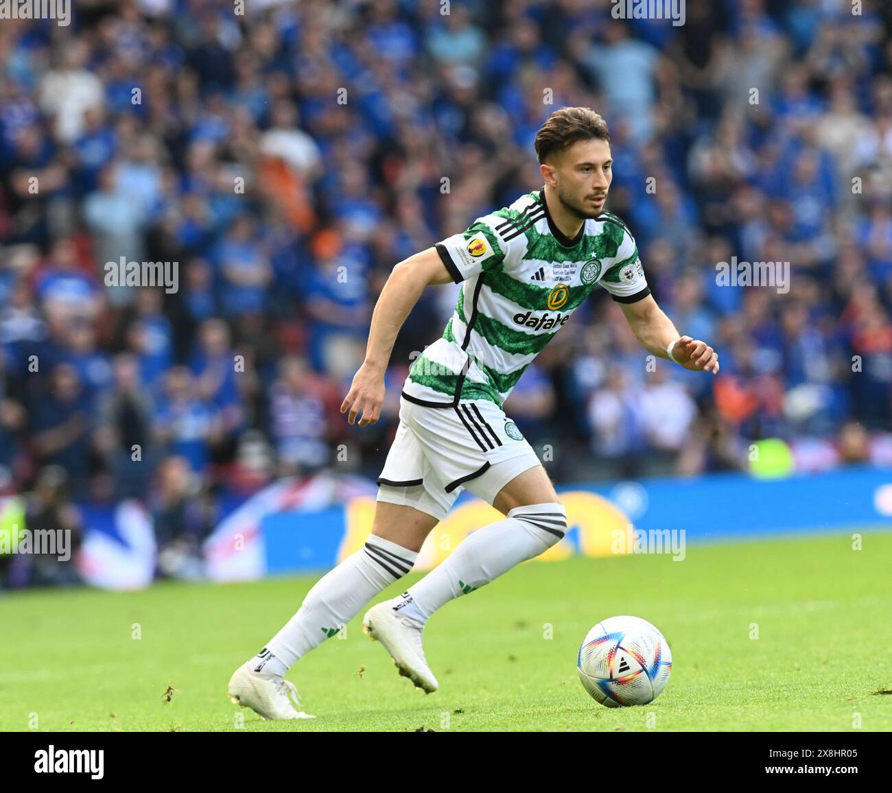 Hampden Park. Glasgow. Schottland, Großbritannien. Mai 2024. Celtic vs Rangers Scottish Cup Finale. Nicolas KŸhn von Celtic Credit: eric mccowat/Alamy Live News Stockfoto