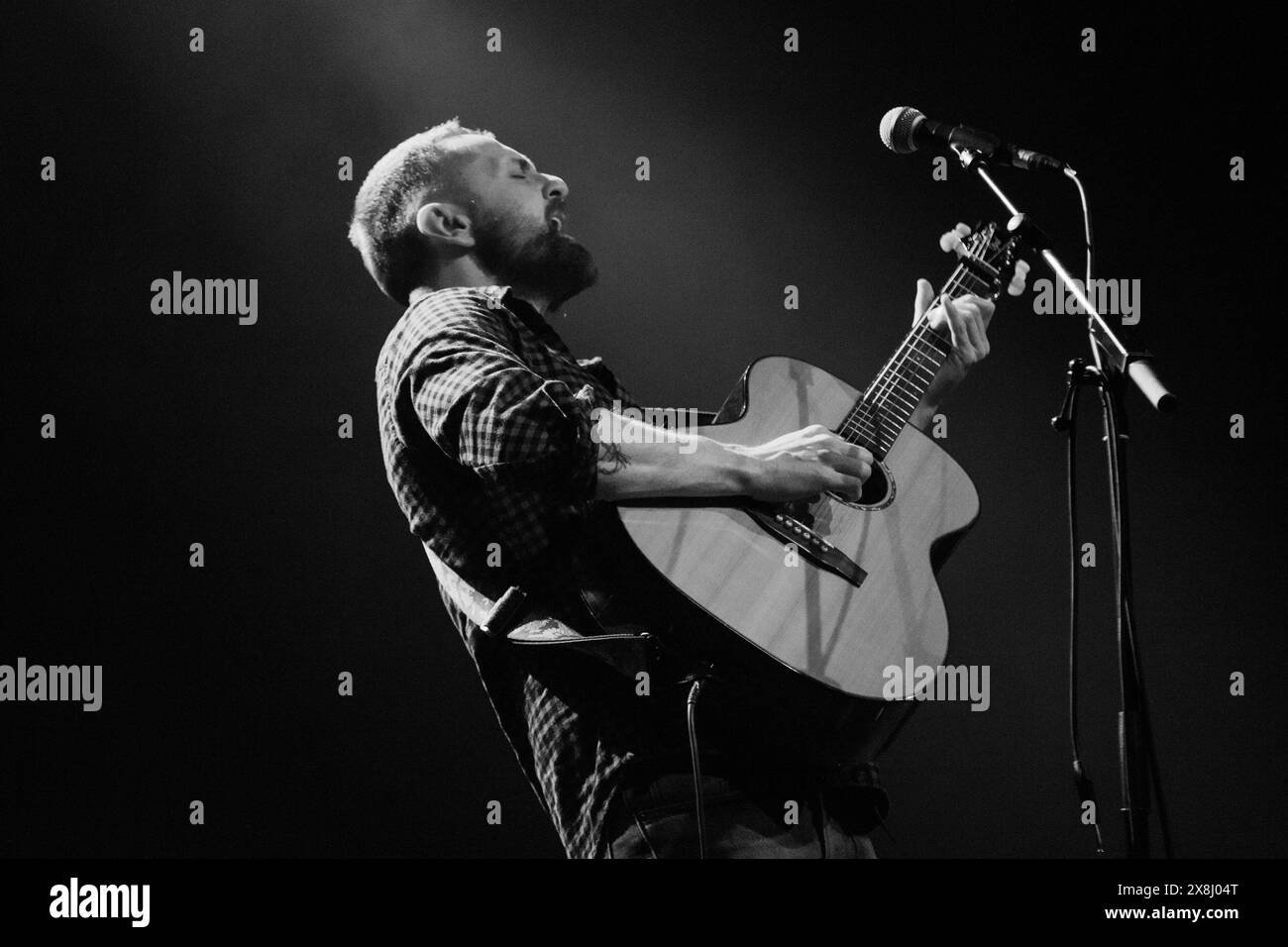 Glasgow Schottland. Blue Rose Code, schottischer Singer-Songwriter, alias Ross Wilson, gab ein Konzert im O2 ABC bei Celtic Connections 2018. Foto Pau Stockfoto