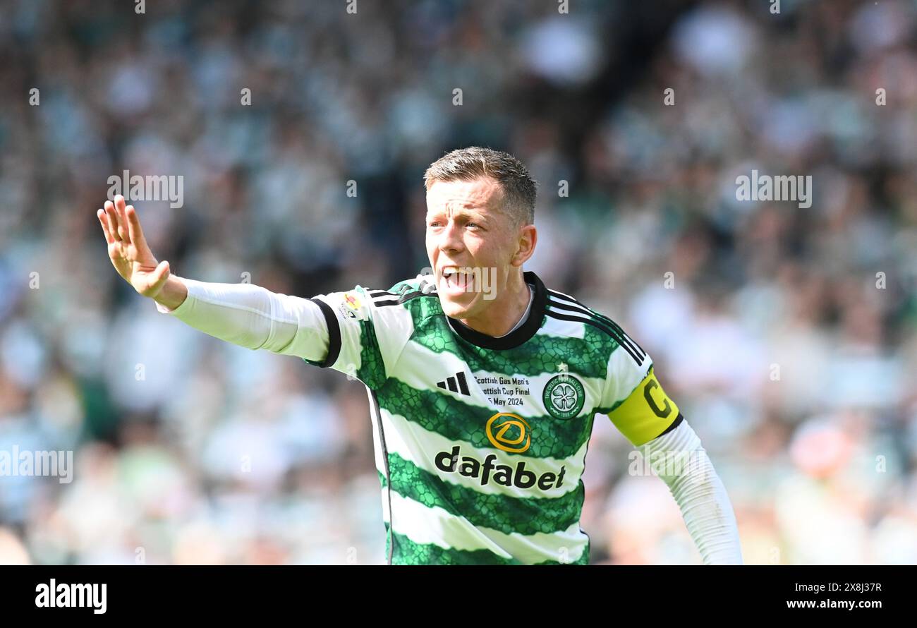 Hampden Park. Glasgow. Schottland, Großbritannien. Mai 2024. Celtic vs Rangers Scottish Cup Finale. Callum McGregor Captain of Celtic Credit: eric mccowat/Alamy Live News Stockfoto