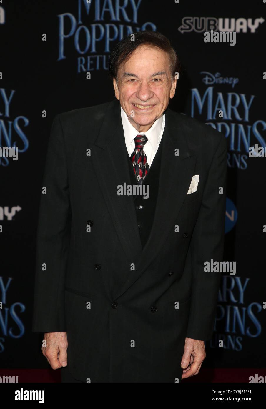 **DATEI FOTO**. Mai 2024. Richard M. Sherman ist gestorben. HOLLYWOOD, KALIFORNIEN - 29. NOVEMBER: Richard Sherman kehrt bei der Uraufführung von Disney Mary Poppins am 29. November 2018 im Dolby Theater in Hollywood zurück. Kredit: Faye Sadou/MediaPunch Kredit: MediaPunch Inc/Alamy Live News Stockfoto