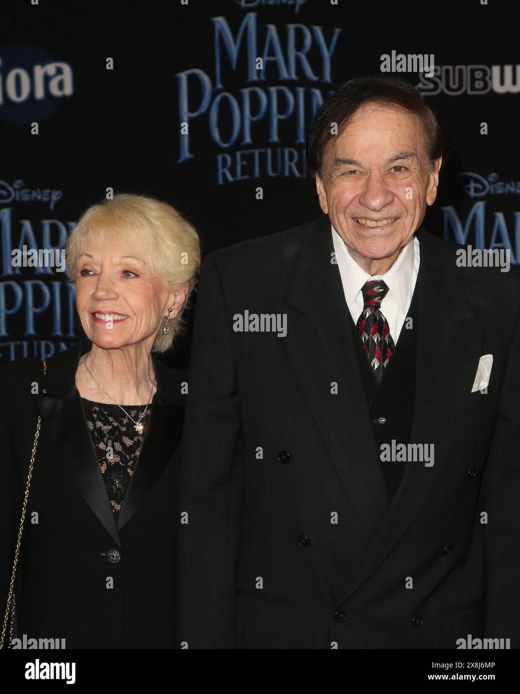 **DATEI FOTO**. Mai 2024. Richard M. Sherman ist gestorben. HOLLYWOOD, KALIFORNIEN - 29. NOVEMBER: Richard Sherman kehrt bei der Uraufführung von Disney Mary Poppins am 29. November 2018 im Dolby Theater in Hollywood zurück. Kredit: Faye Sadou/MediaPunch Kredit: MediaPunch Inc/Alamy Live News Stockfoto