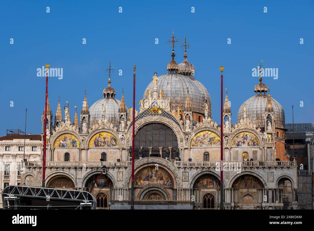 Venedig, Italien - Markusdom - Patriarchale Kathedrale Markusdom, Wahrzeichen der Stadt Stockfoto