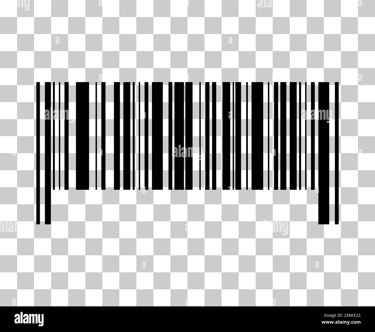 Barcode-Vektorsymbol. Barcode für flaches Web-Design. Isolierte Darstellung. Stock Vektor