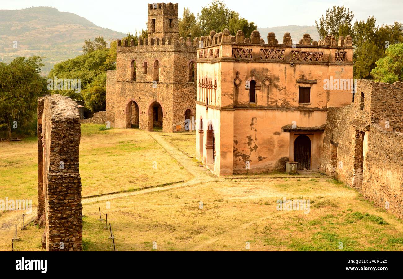 ÄTHIOPIEN - Fasilides Castle, Kaiserliche Stadt Gondar Stockfoto