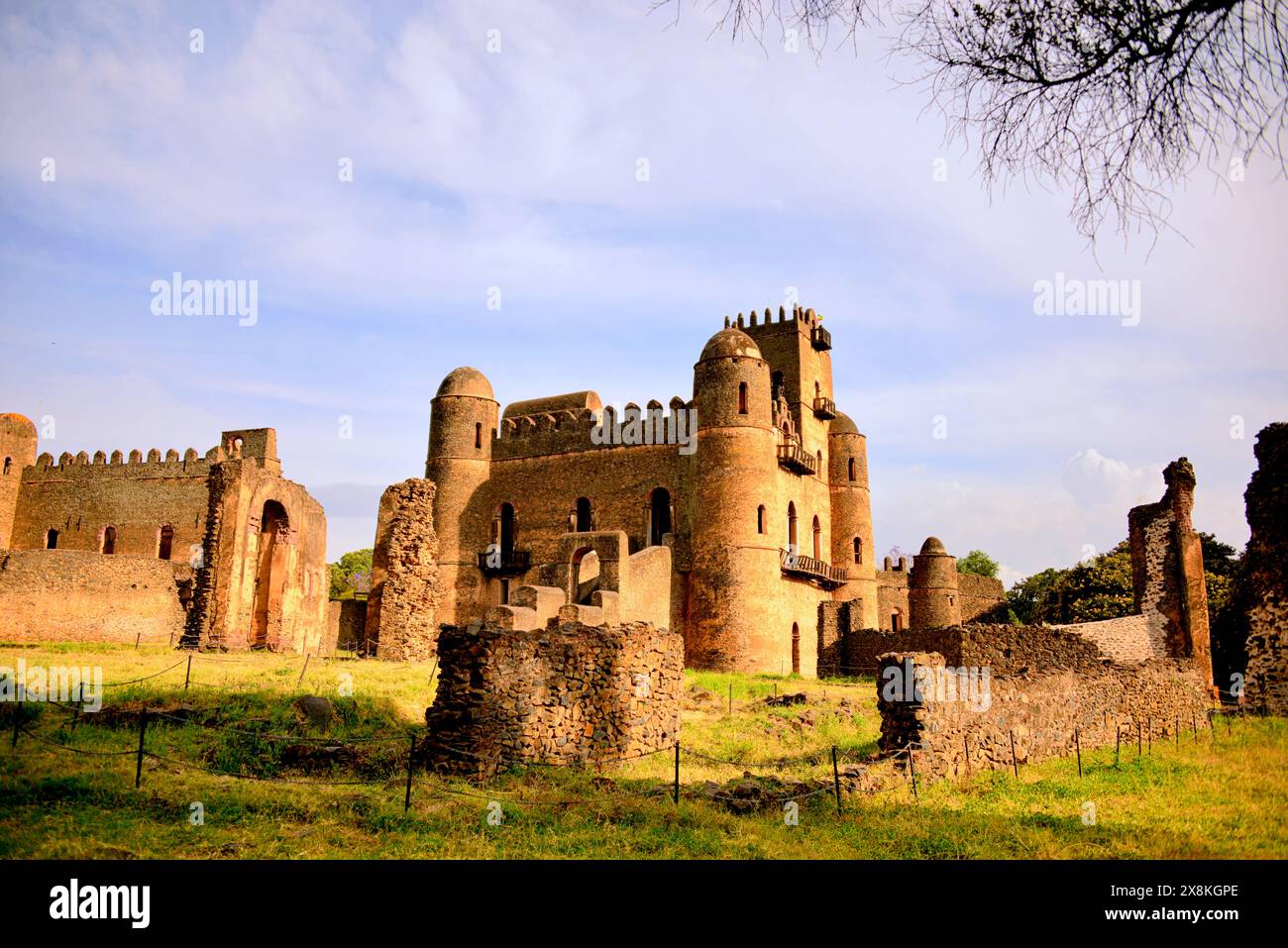 ÄTHIOPIEN - Fasilides Castle, Kaiserliche Stadt Gondar Stockfoto