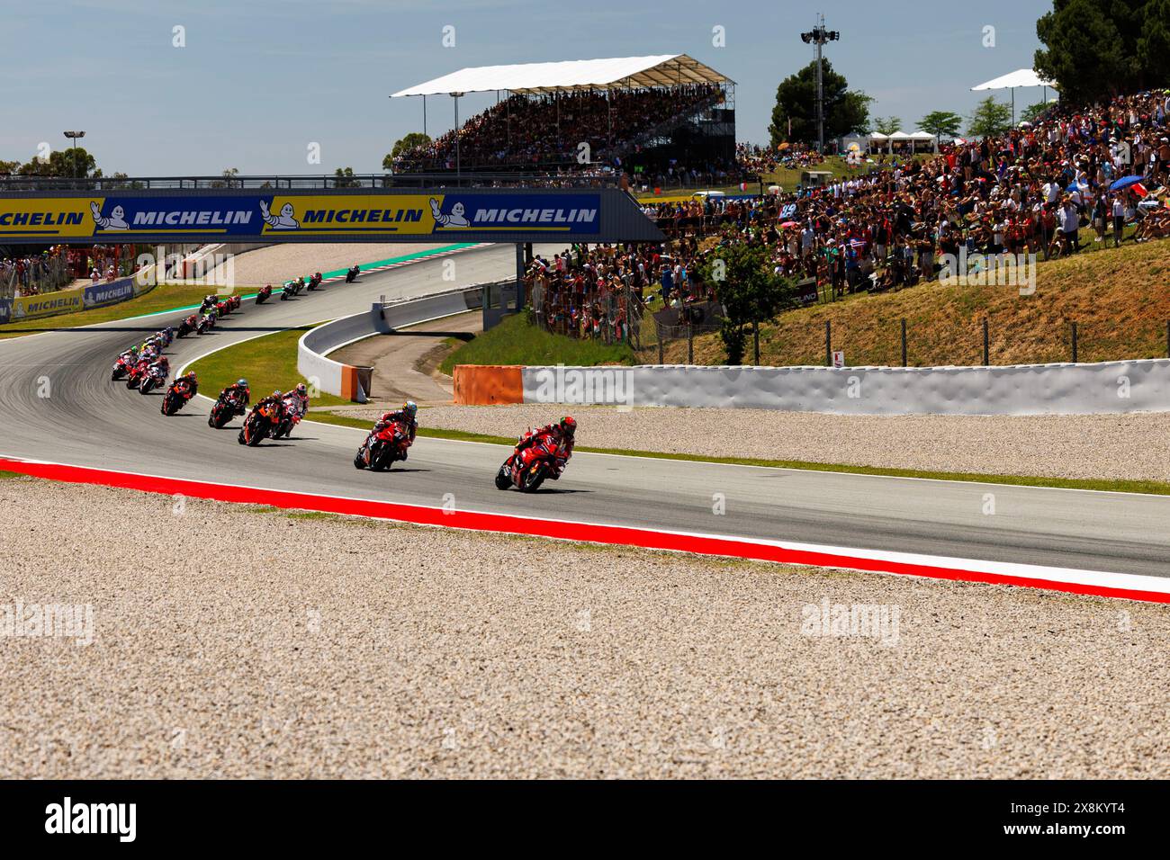 Circuit de Barcelona, Barcelona, Katalonien, Spanien. Mai 2024. 2024 MotoGP des Catalunya Race Day; Start des Rennens bei der Catalunya MotoGP Credit: Action Plus Sports/Alamy Live News Stockfoto