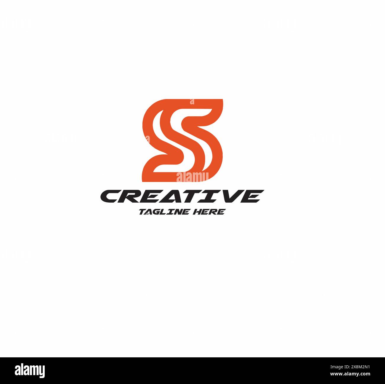 Letter S Logo Stings Logo Moderne Business Logo für Ihr Unternehmen Buchstaben Anfangslogo Vektor Symbol Illustration überlappende Stil Stock Vektor