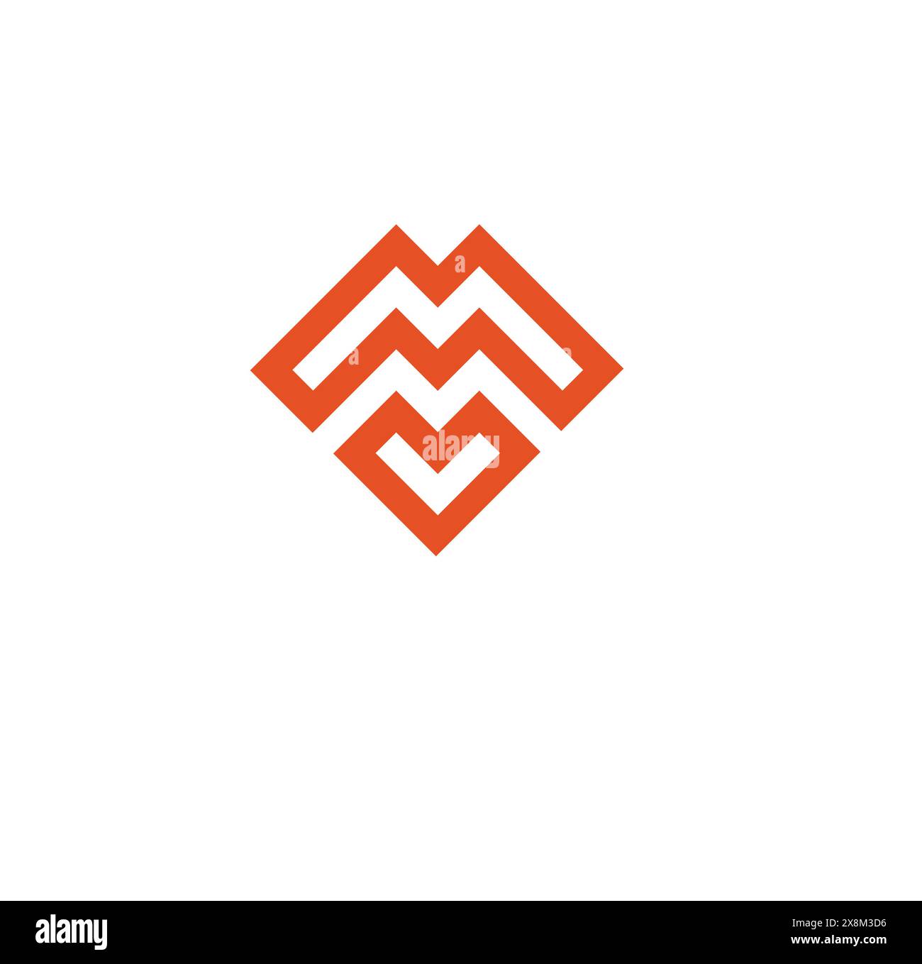 Letter MV Logo Design Vektorvorlage Design für Marke. Stock Vektor