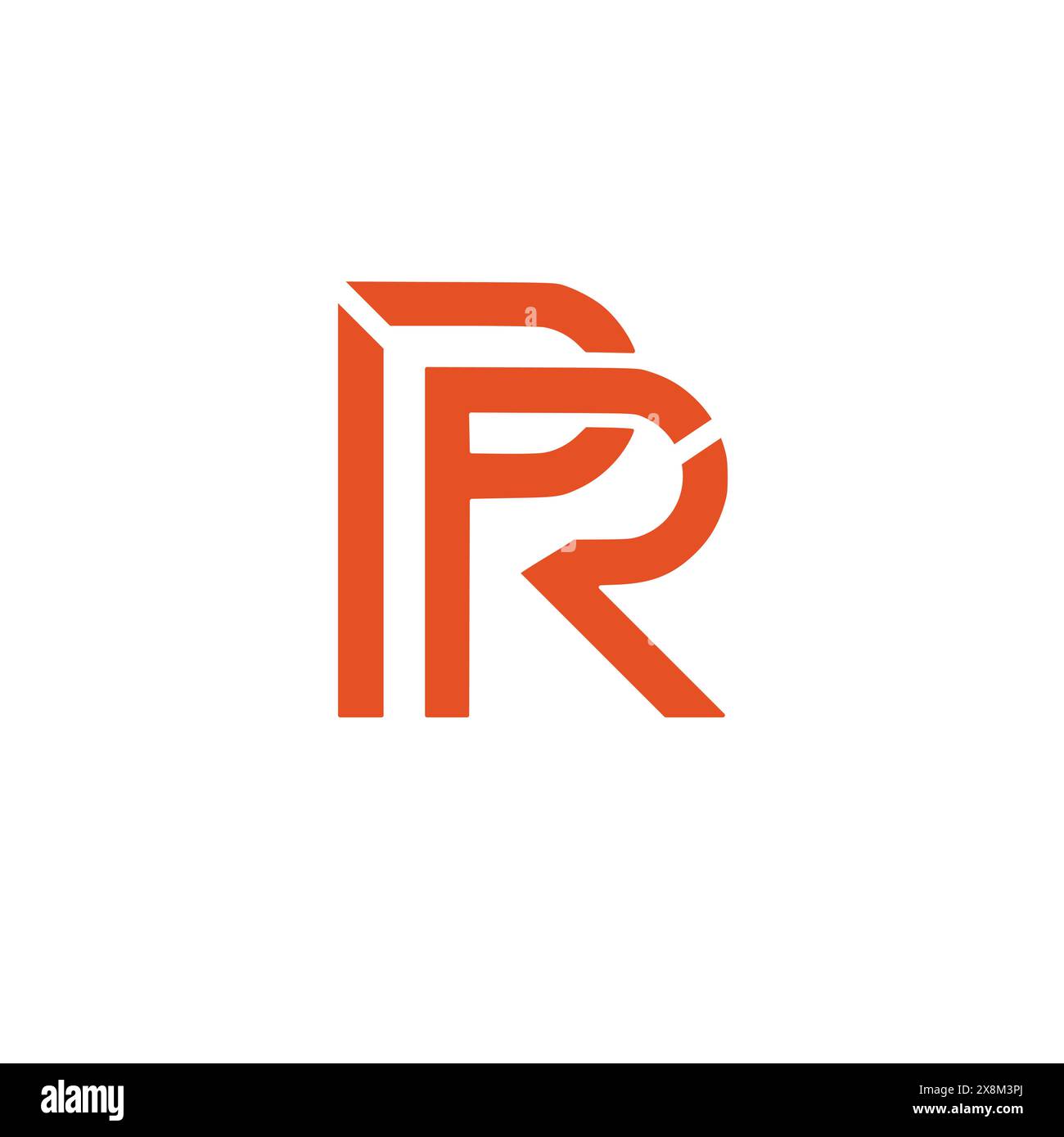 Logo für PR, RP Letter Stock Vektor