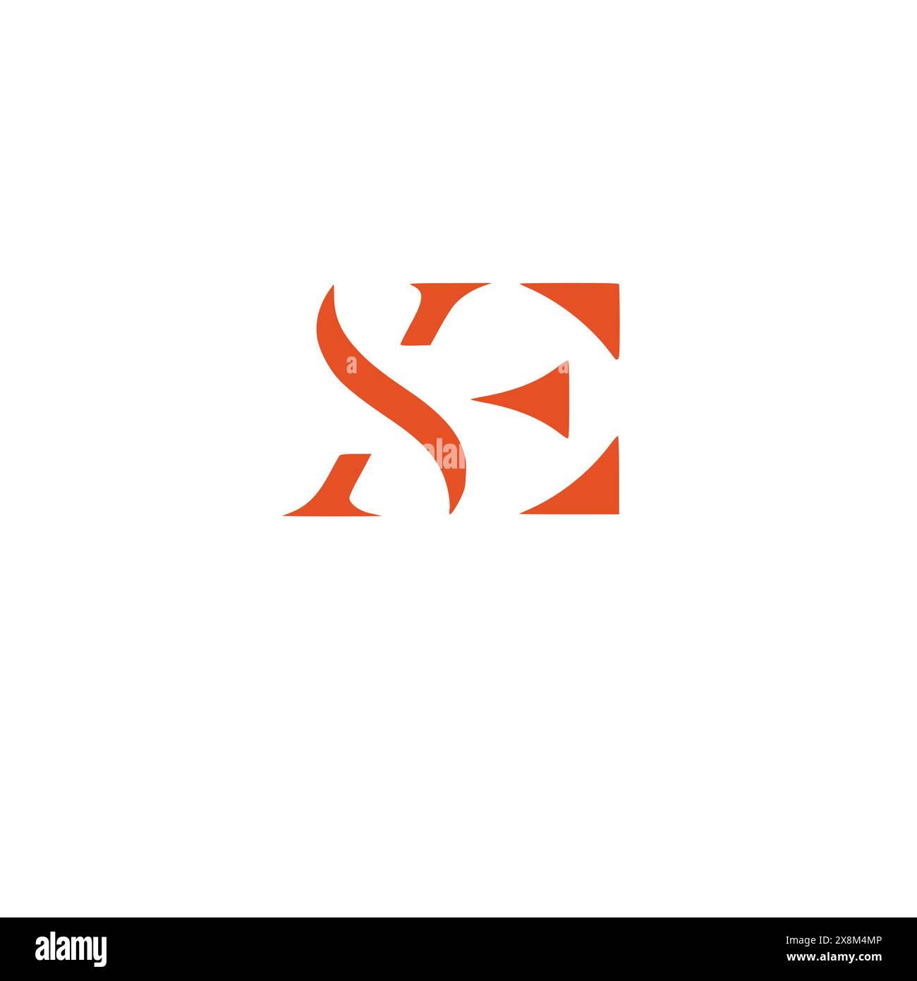 Letter es- oder SE-Monogramm-Logo Stock Vektor