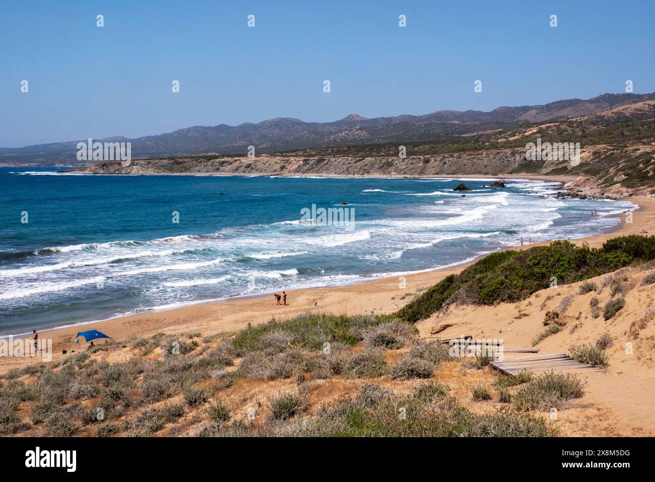 Lara Bay Beach, Halbinsel Akamas, Region Paphos, Republik Zypern Stockfoto