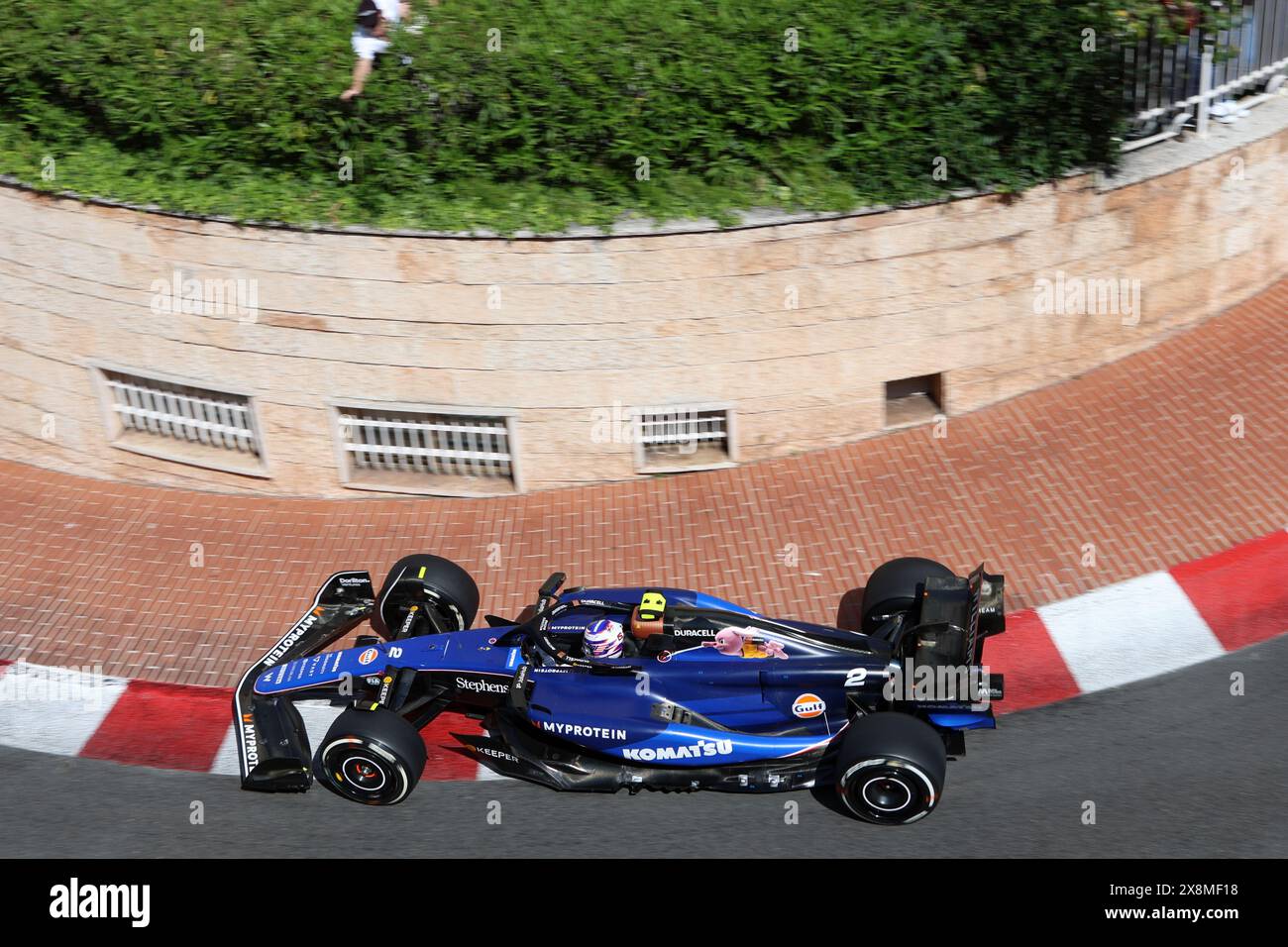 Monaco, Monaco. Mai 2024. Logan Sargeant von Williams Racing auf der Rennstrecke während des F1 Grand Prix von Monaco am 26. Mai 2024 in Monte-Carlo, Monaco. Quelle: Marco Canoniero/Alamy Live News Stockfoto
