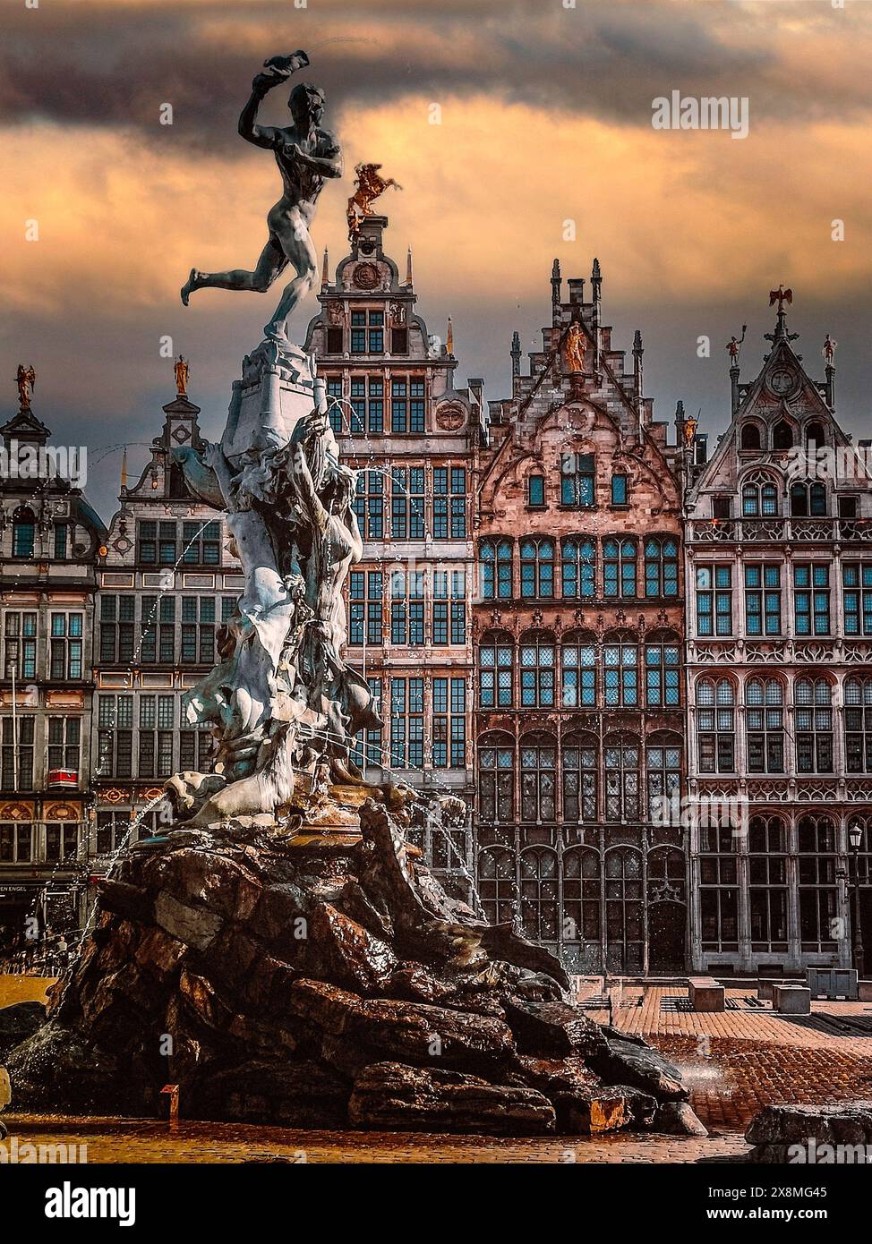 Belgien Antwerp Grote Markt, Stockfoto