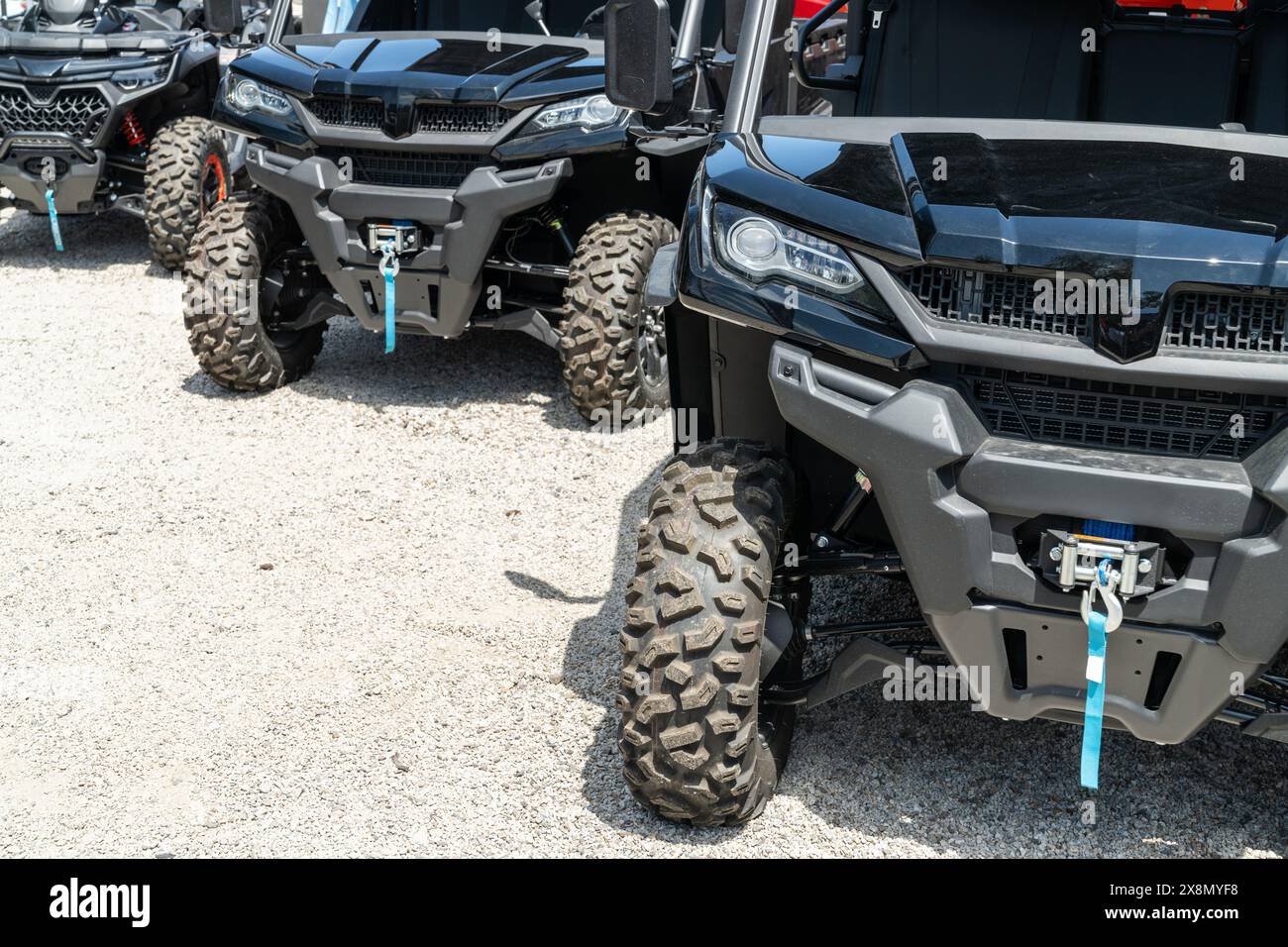 Quads für extreme Touren in den Bergen. Stockfoto