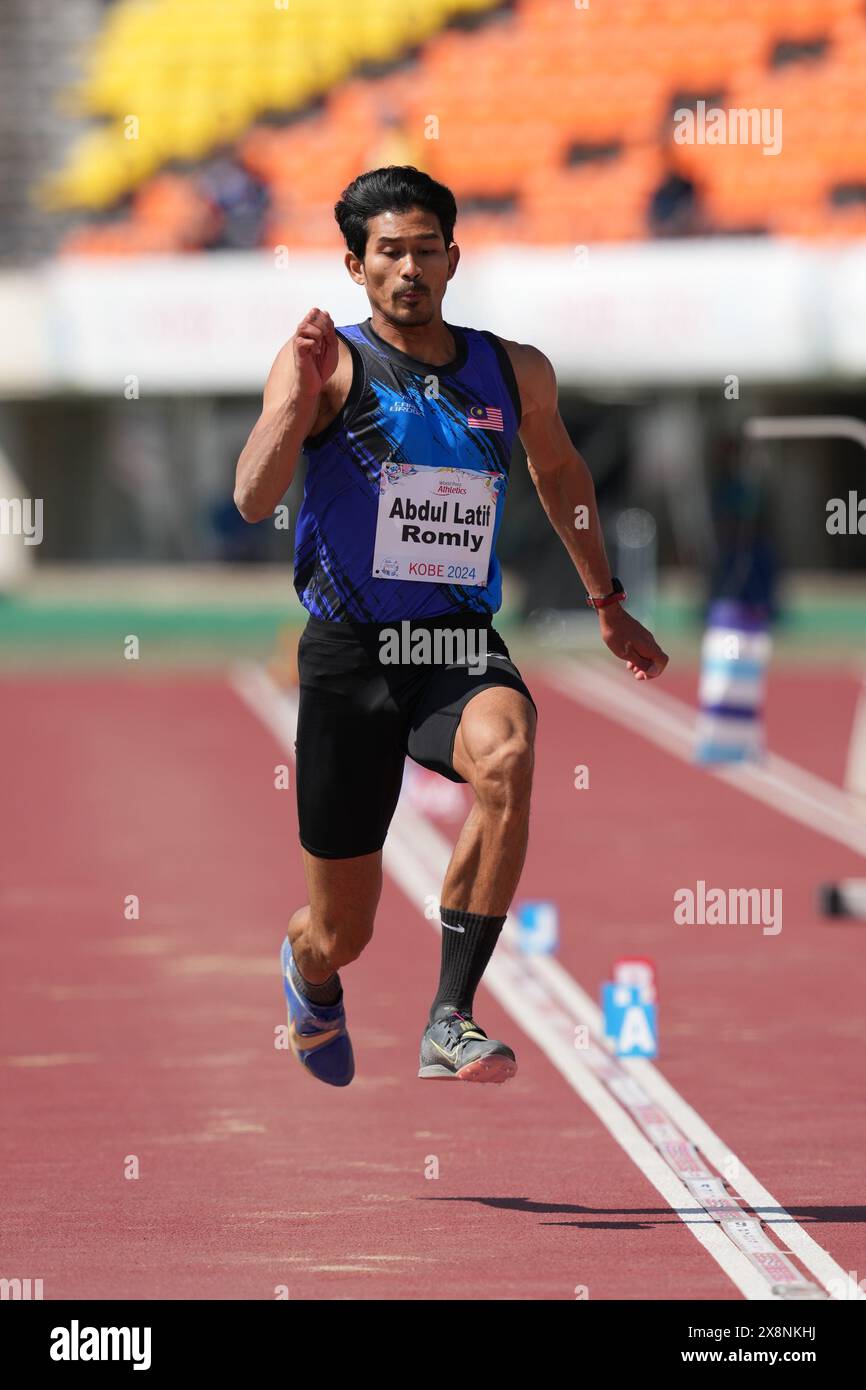 Hyogo, Japan. Mai 2024. Abdul Latif ROMLY (MAS) Athletics : Kobe 2024 Para Athletics World Championships Männer Langsprung T20 Finale im Kobe Universiade Memorial Stadium in Hyogo, Japan . Quelle: AFLO SPORT/Alamy Live News Stockfoto