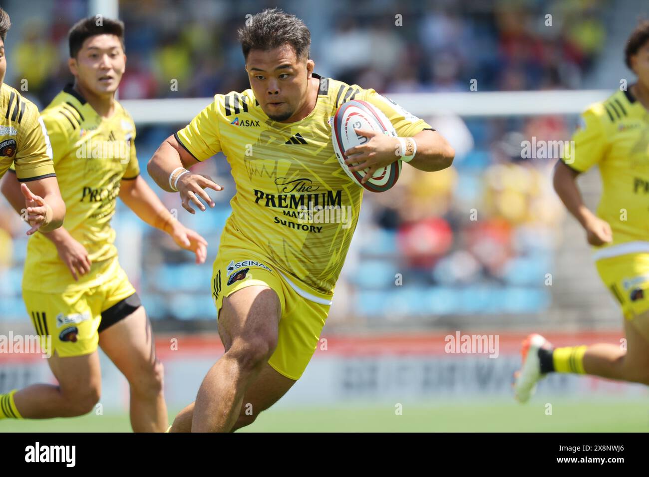 Tokio, Japan. Mai 2024. Kan Nakano (Sumgoliate) Rugby : 2023-24 Japan Rugby League One Play-off Turnier dritter Platz Spiel zwischen Yokohama Canon Eagles 33-40 Tokyo Suntory Sungoliath im Prince Chichibu Memorial Stadium in Tokio, Japan. Quelle: AFLO/Alamy Live News Stockfoto