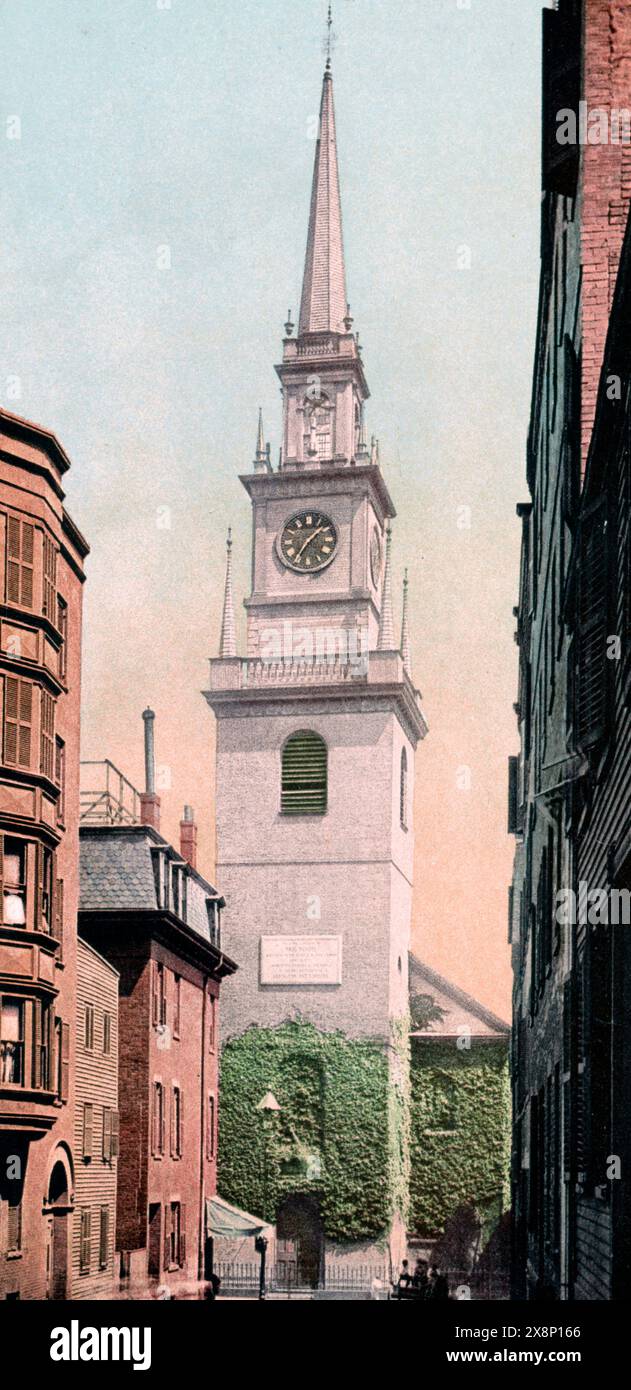 Kirche (Old North), Boston, Massachusetts, um 1900 Stockfoto