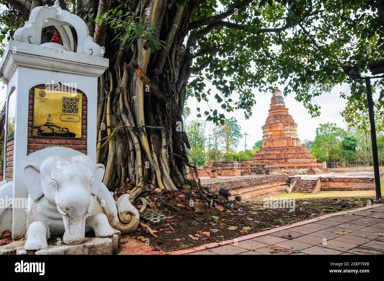 Wat Pupia ist einer der am besten erhaltenen Tempel in Wiang Kum kam Stockfoto