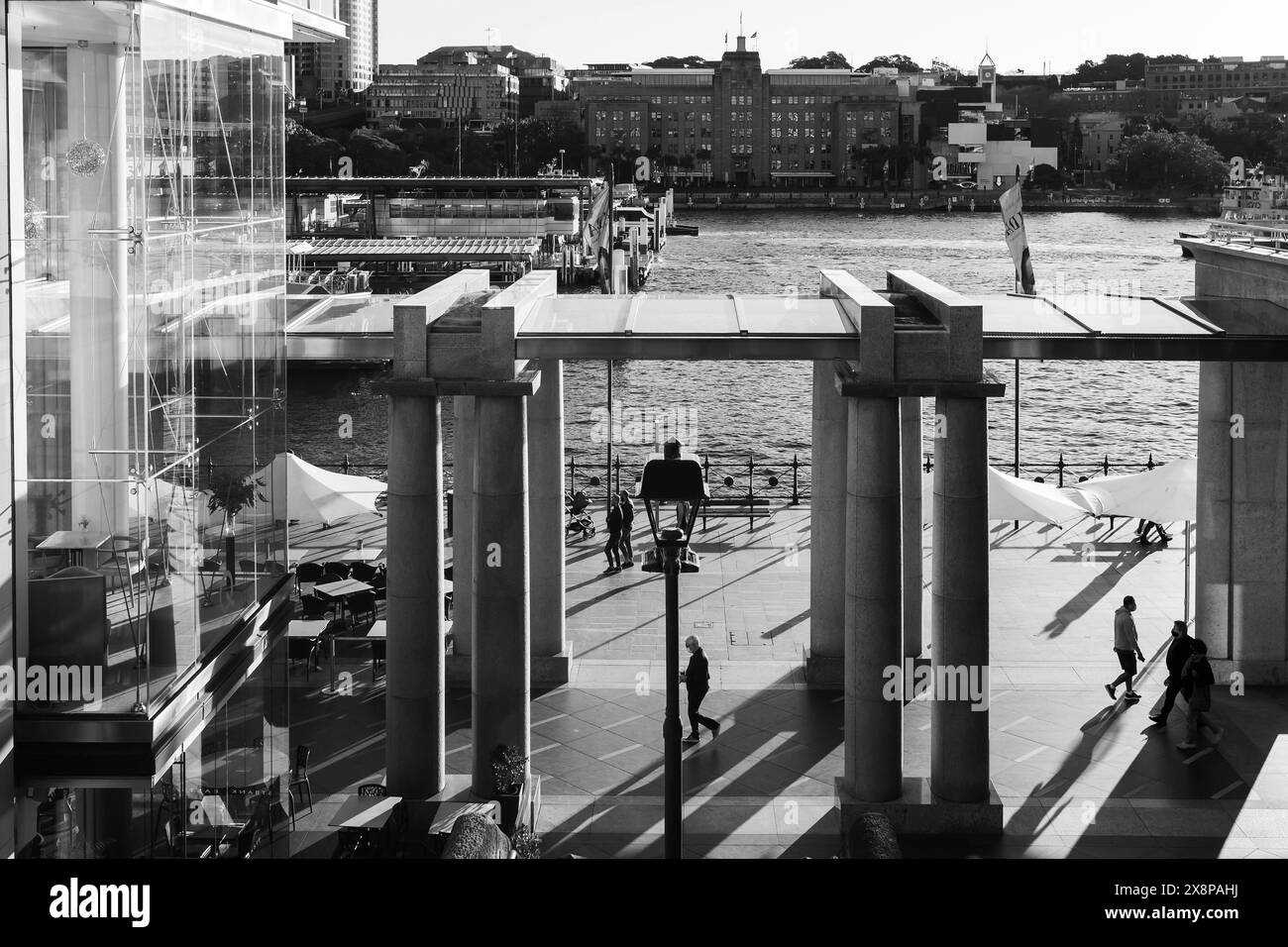 Sydney, Australien. Sonntag, 4. Juli 2021. Circular Quay und Umgebung sehr ruhig aufgrund der zweiten Woche der Lockdown infolge des Delta Va Stockfoto