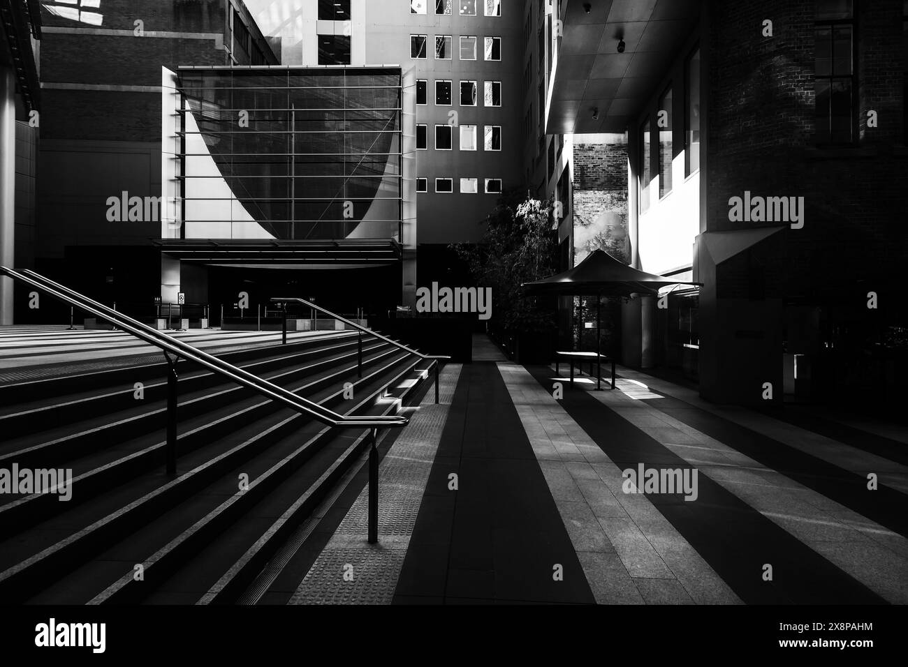 Sydney, Australien. Montag, 6. September 2021. Das zentrale Geschäftsviertel von Sydney sieht sehr verlassenen aus, da die Abriegelung in Sydney wegen Co. Fortgesetzt wird Stockfoto