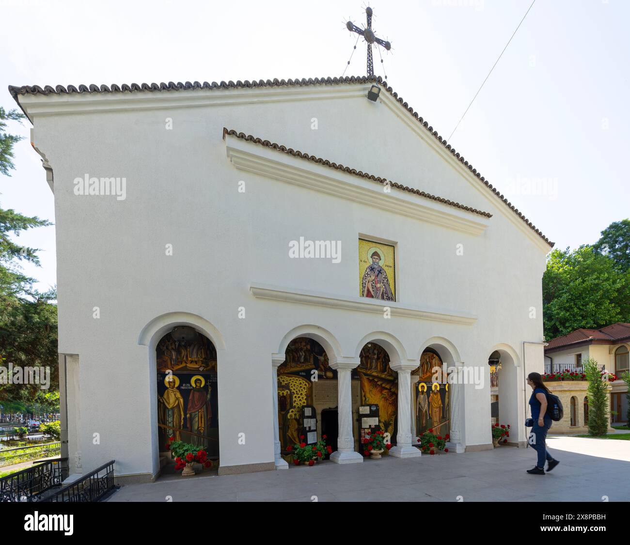 Bukarest, Rumänien. Mai 2024. Außenansicht der neuen St. Spyridon Kirche im Stadtzentrum Stockfoto