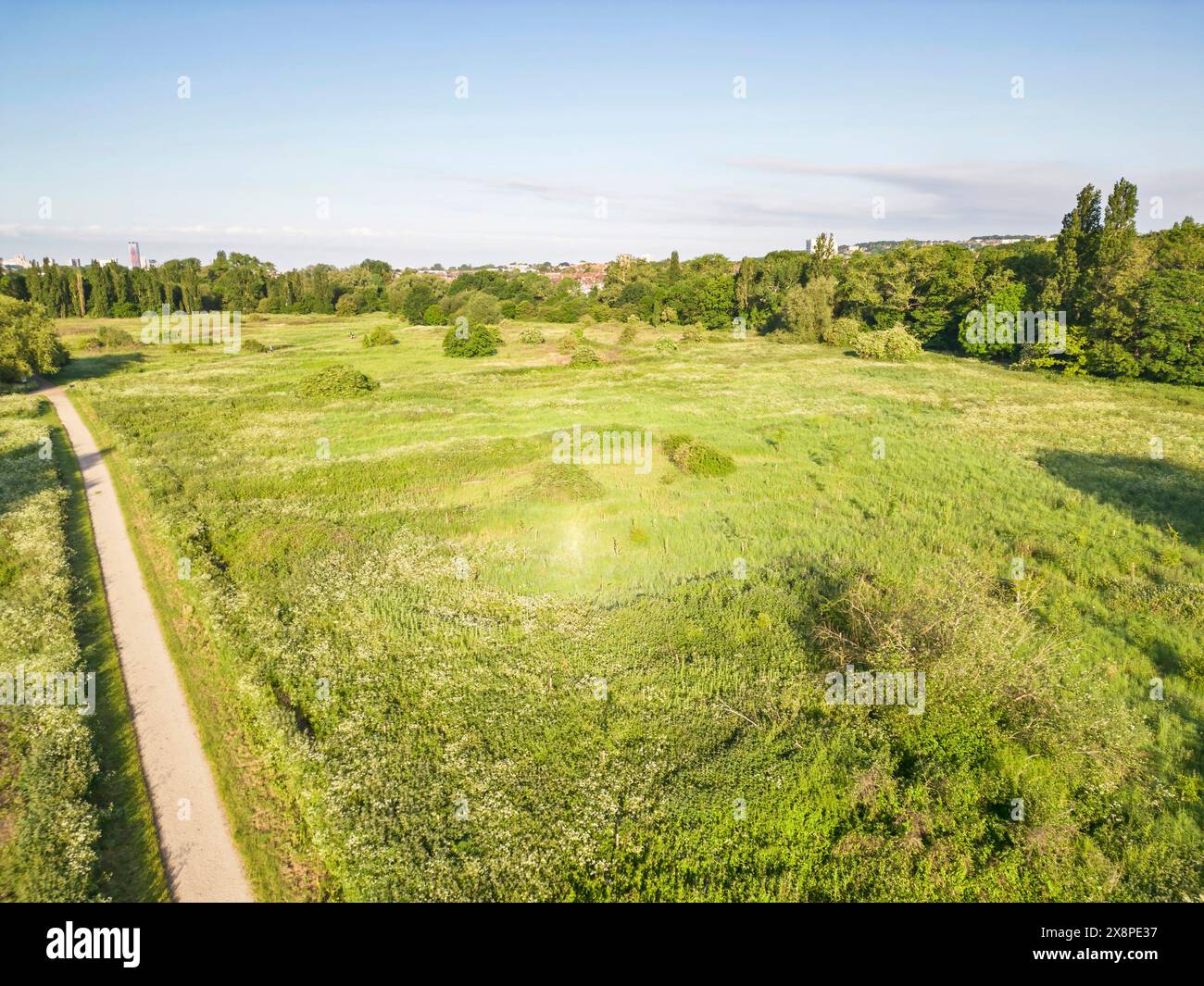 der south norwood Country Park ist ein großer, grüner See im londoner Stadtteil croydon Stockfoto