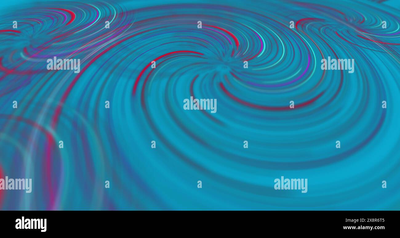Bild von blauen Wirbeln auf blauem Hintergrund Stockfoto