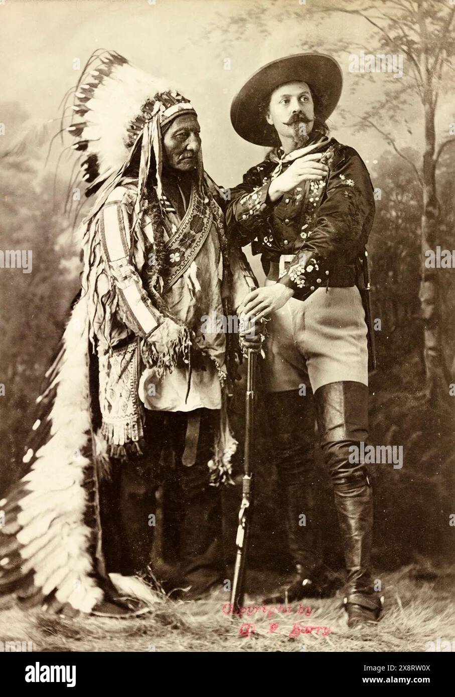 Sitting Bull und Buffalo Bill (William F Cody) 1885 Stockfoto