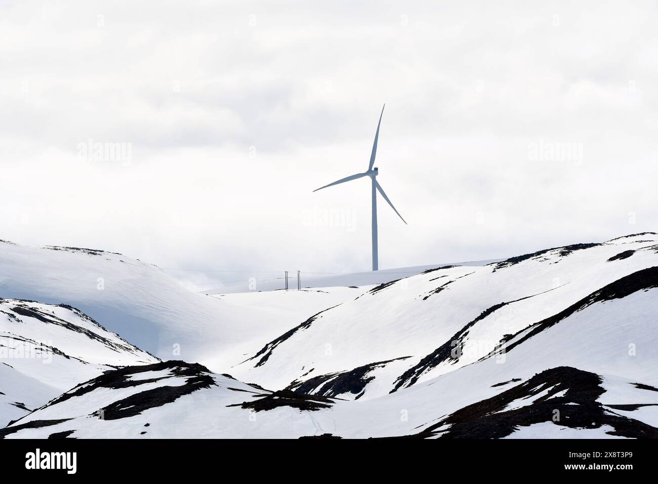 Norwegen, Varanger, Windrotor Stockfoto