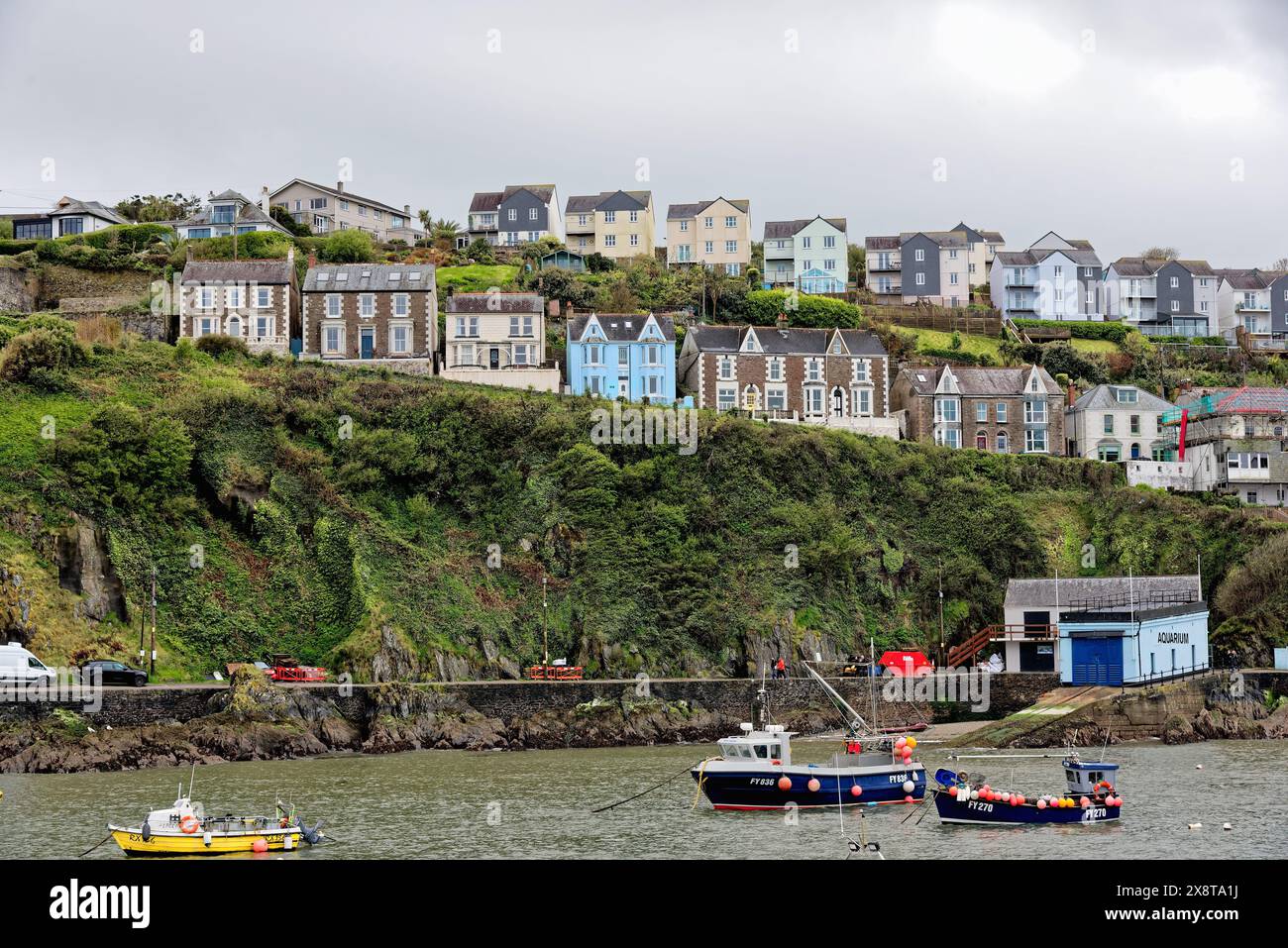 Mevagissey innerer Hafen und Dorf Cornwall England Stockfoto