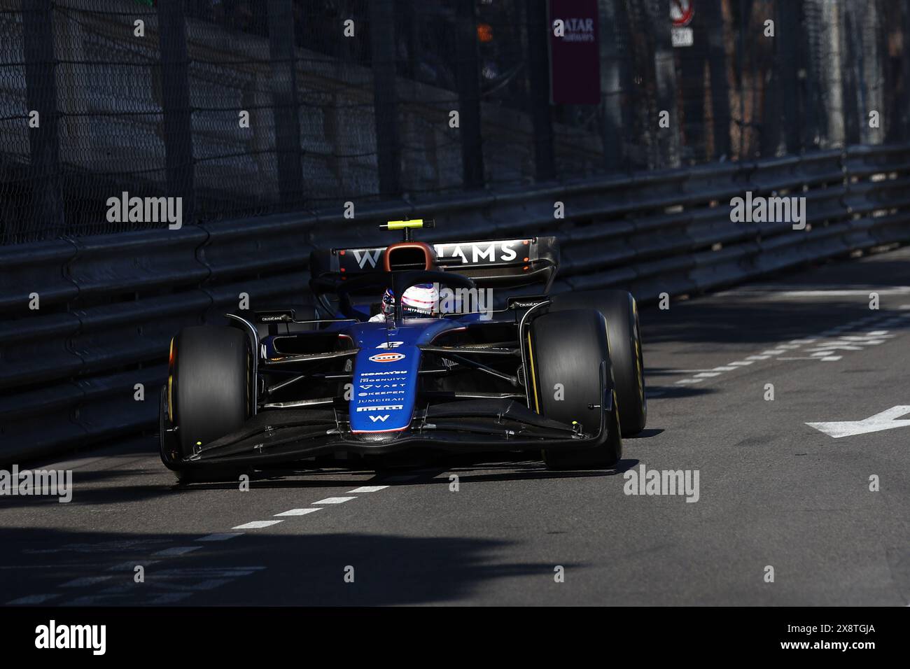 Logan Sargeant von Williams Racing auf der Rennstrecke während des F1 Grand Prix von Monaco am 26. Mai 2024 in Monte-Carlo, Monaco. Stockfoto