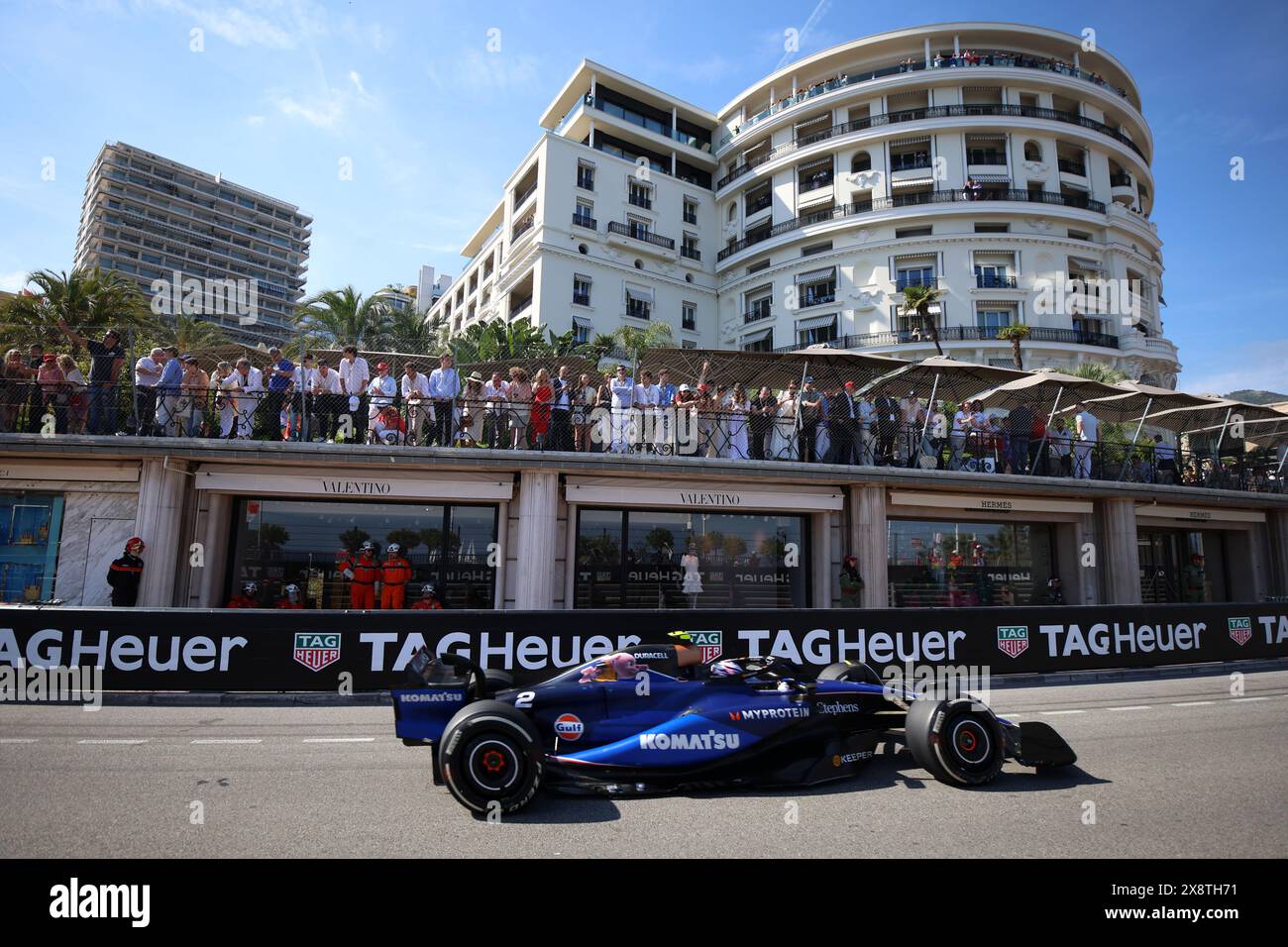 Logan Sargeant von Williams Racing auf der Rennstrecke während des F1 Grand Prix von Monaco am 26. Mai 2024 in Monte-Carlo, Monaco. Stockfoto