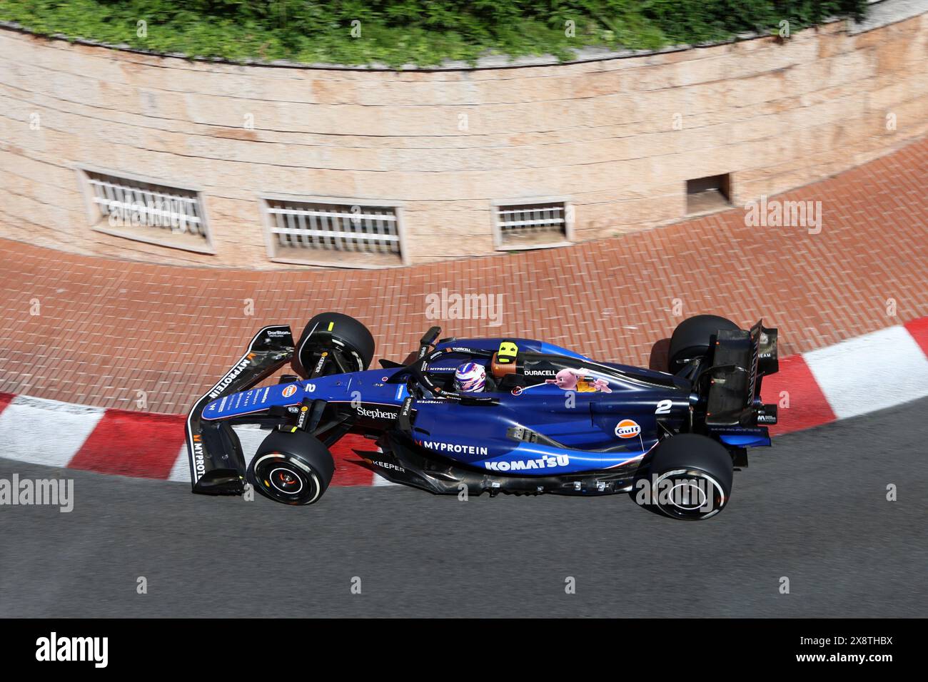 Logan Sargeant von Williams Racing auf der Rennstrecke während des F1 Grand Prix von Monaco am 26. Mai 2024 in Monte-Carlo, Monaco. Stockfoto