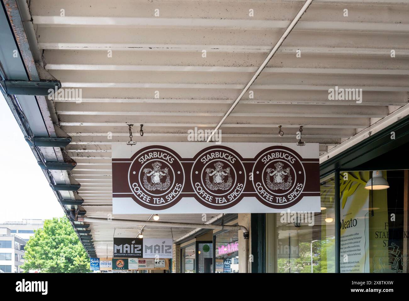 Pike Place Starbucks Store in Seattle, Washington, USA Stockfoto
