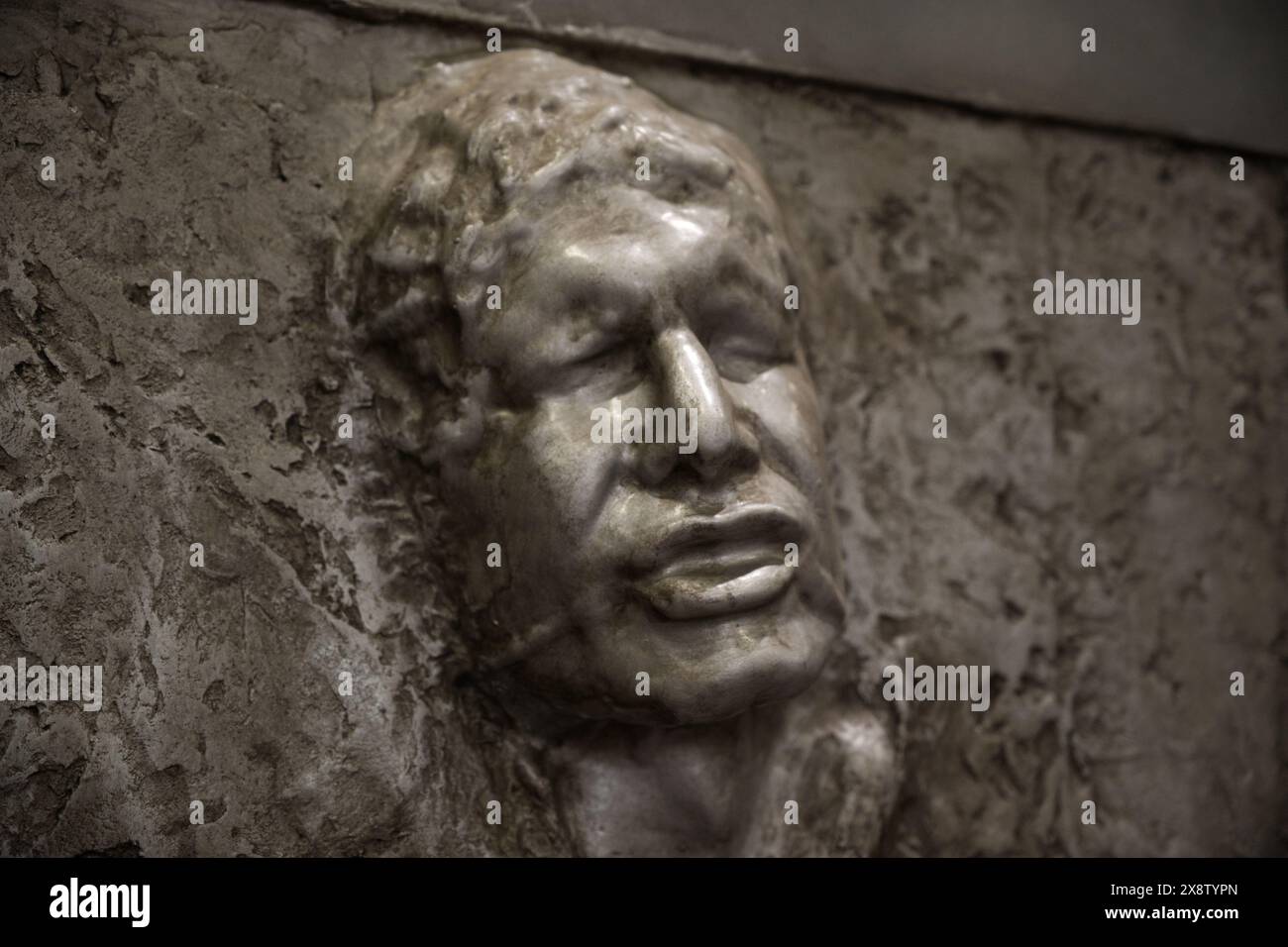 Han Solo Frozen in Carbonite Model auf der Comic Con London Stockfoto