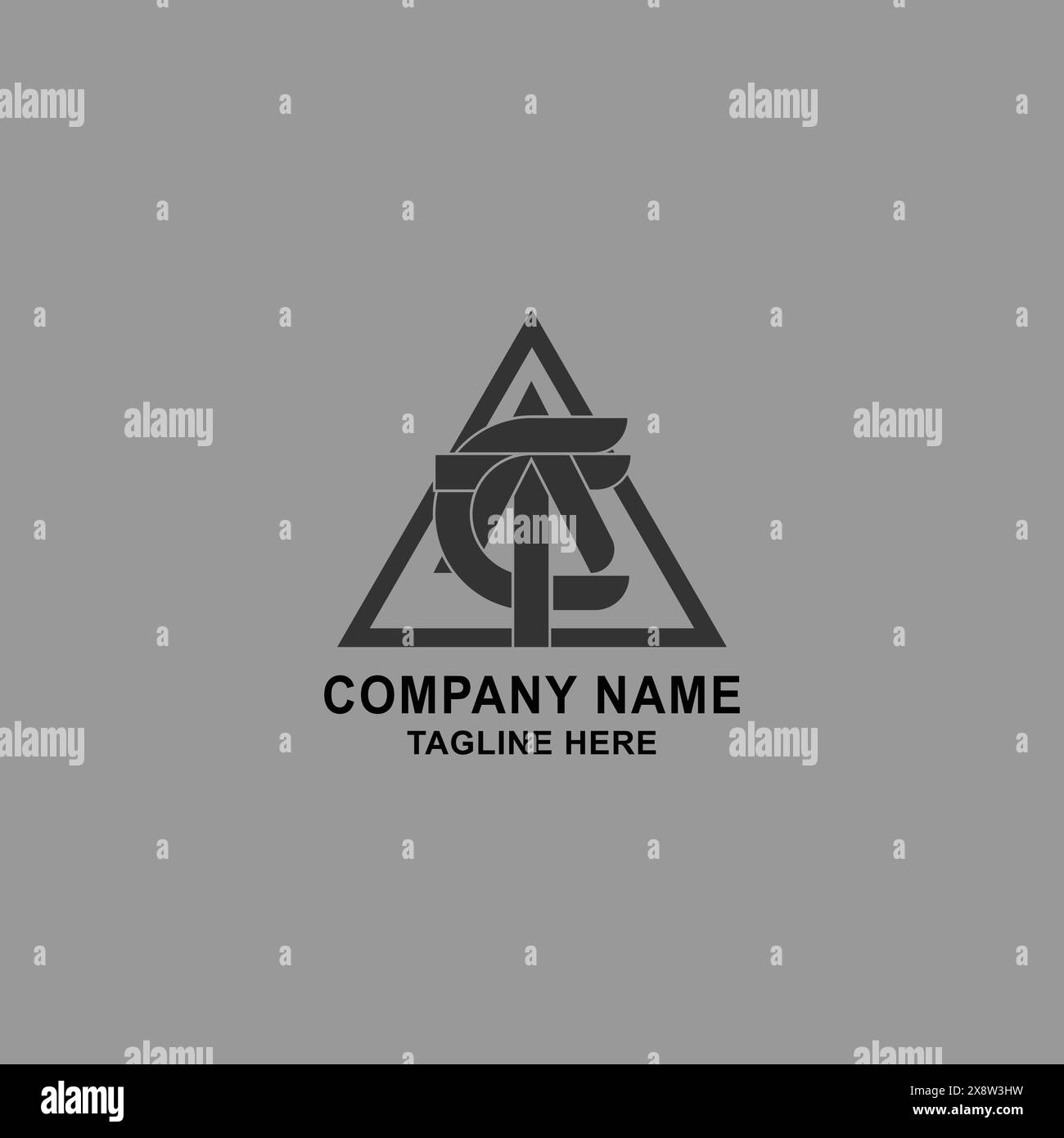 ATC Letter Logo kreatives Design mit Vektorgrafik, einfaches und modernes ATC Logo Stock Vektor