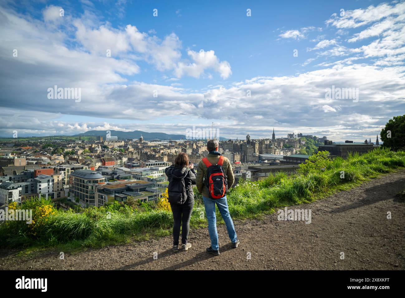 Edinburgh, Großbritannien. Mai 2024. Großbritannien Ein Blick vom Carlton Hill in Richtung Edinburghs Altstadt, PIC Credit: phil wilkinson/Alamy Live News Stockfoto